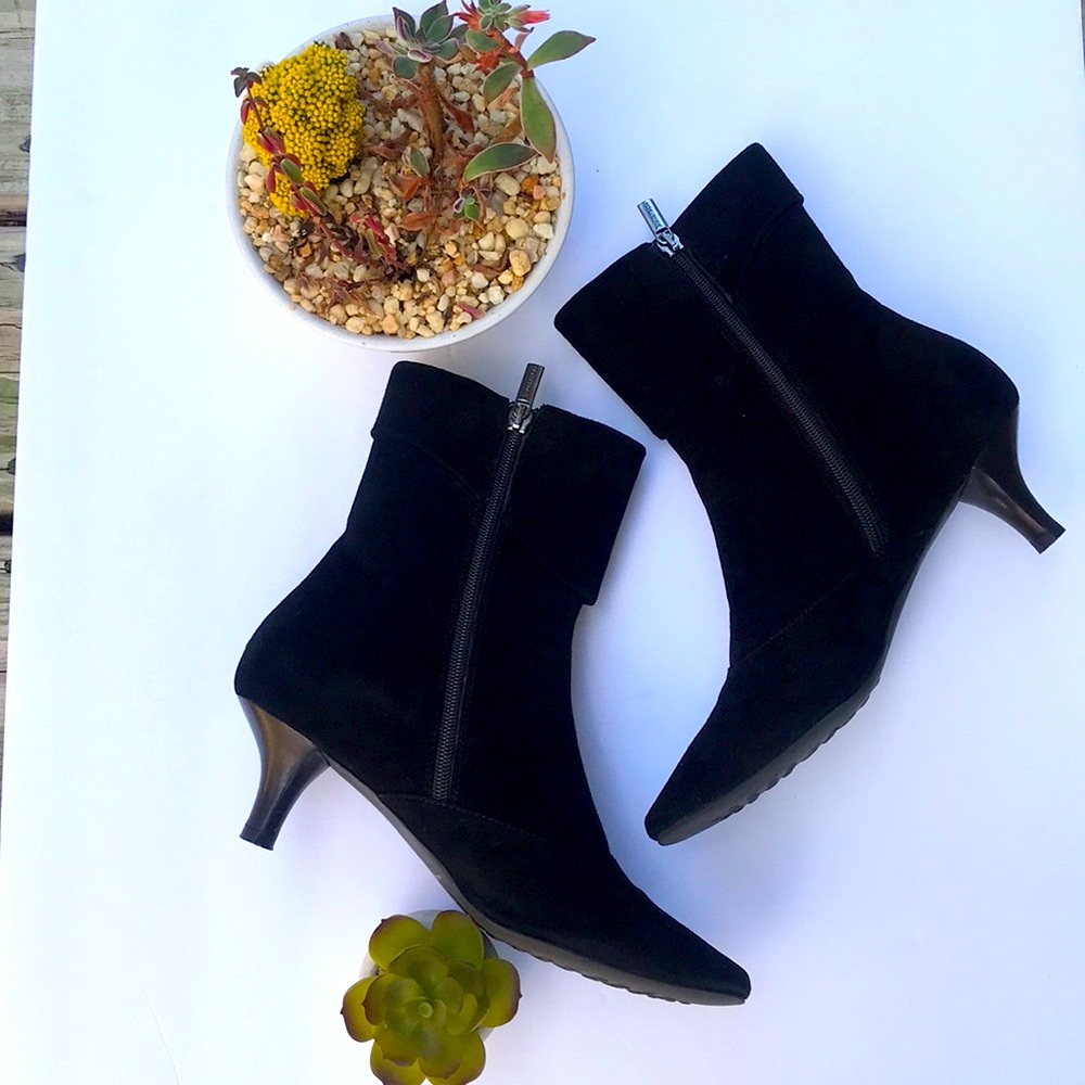 Aquatalia by Marvin K. Ellie Black Nappa Booties - Picture 5 of 8
